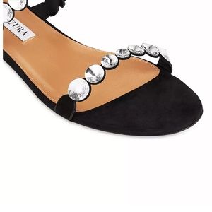 Aquazzura Maxi-Tequila sandal flat size 39 black